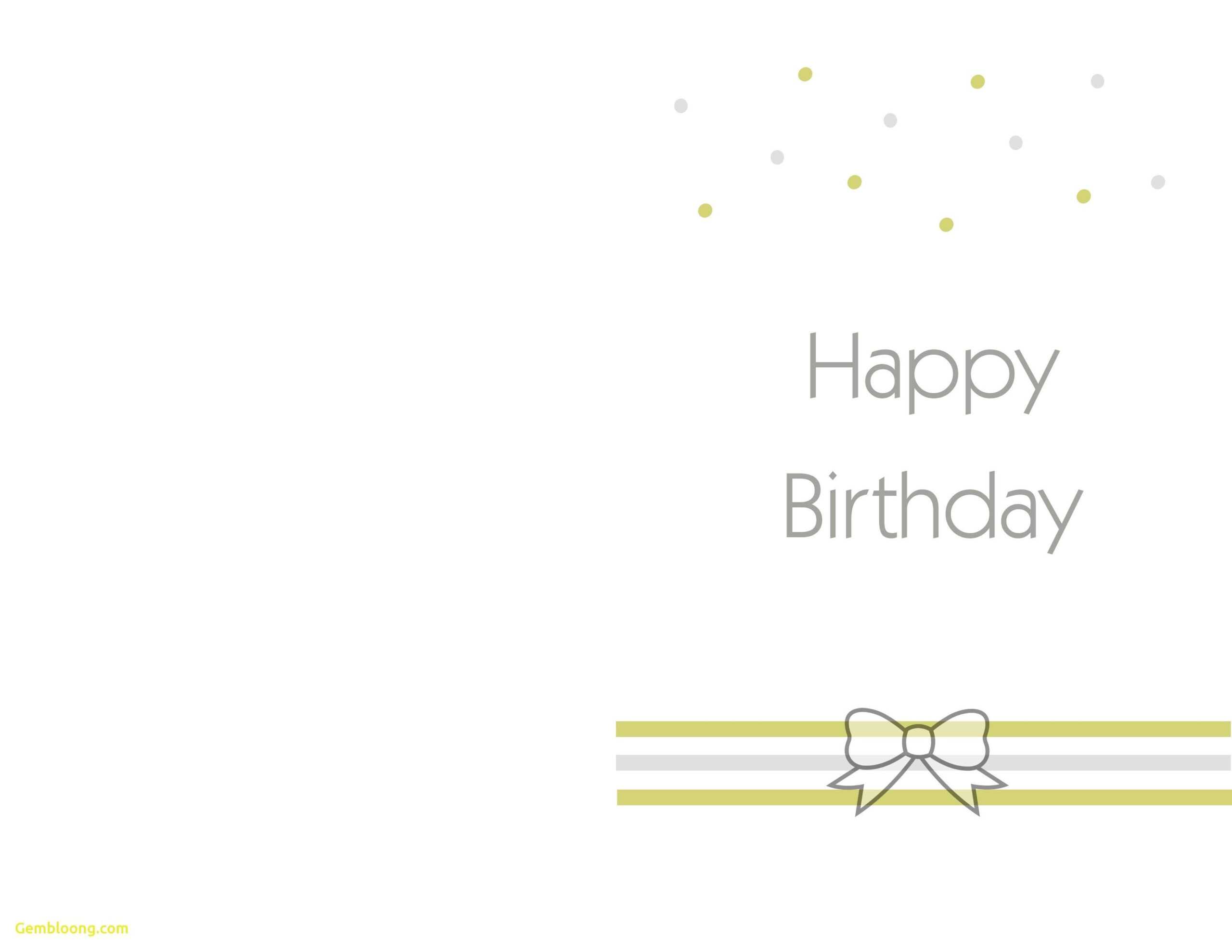 Printable Birthday Cards Foldable - Colona.rsd7 Throughout Foldable Birthday Card Template