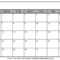 Printable Blank Calendar 2020 | Dream Calendars Inside Full Page Blank Calendar Template