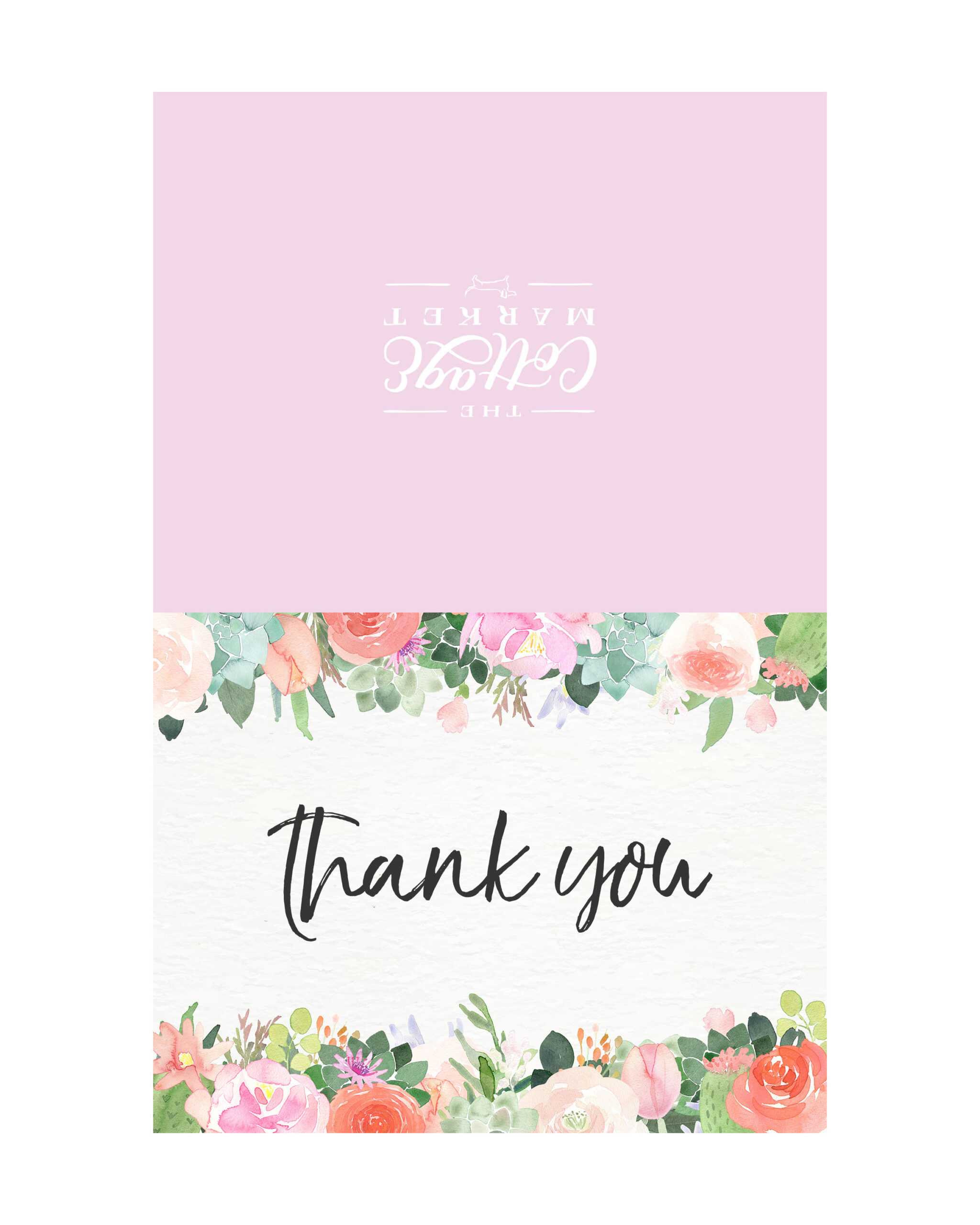 Printable Thank You – Colona.rsd7 Inside Free Printable Thank You Card Template