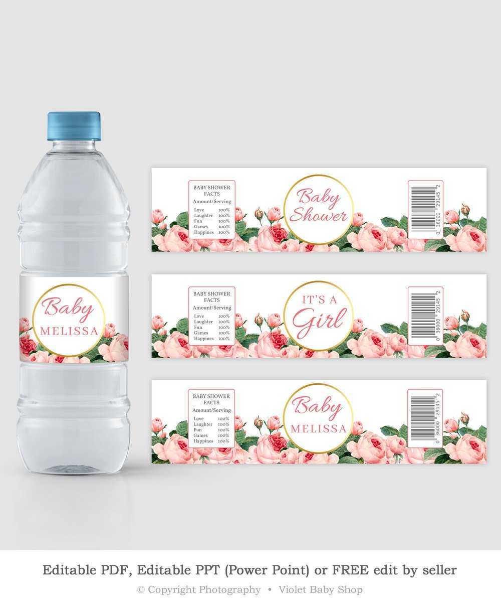 Printablewater Hashtag On Twitter Pertaining To Free Water Bottle Labels For Baby Shower Template
