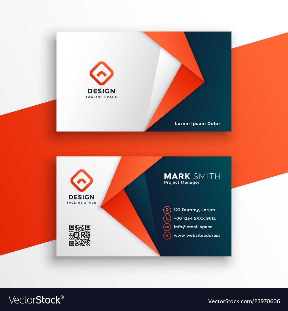 Professional Business Card Template Design Within Designer Visiting Cards Templates