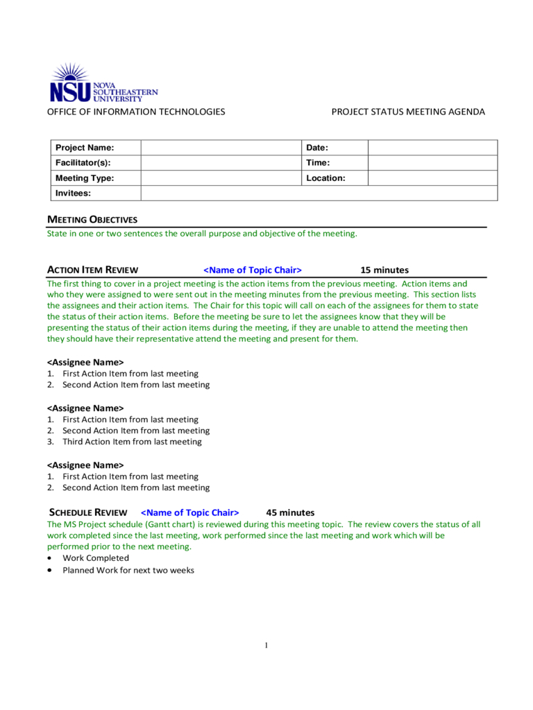 Project Meeting Agenda Template – 2 Free Templates In Pdf Pertaining To Free Meeting Agenda Templates For Word