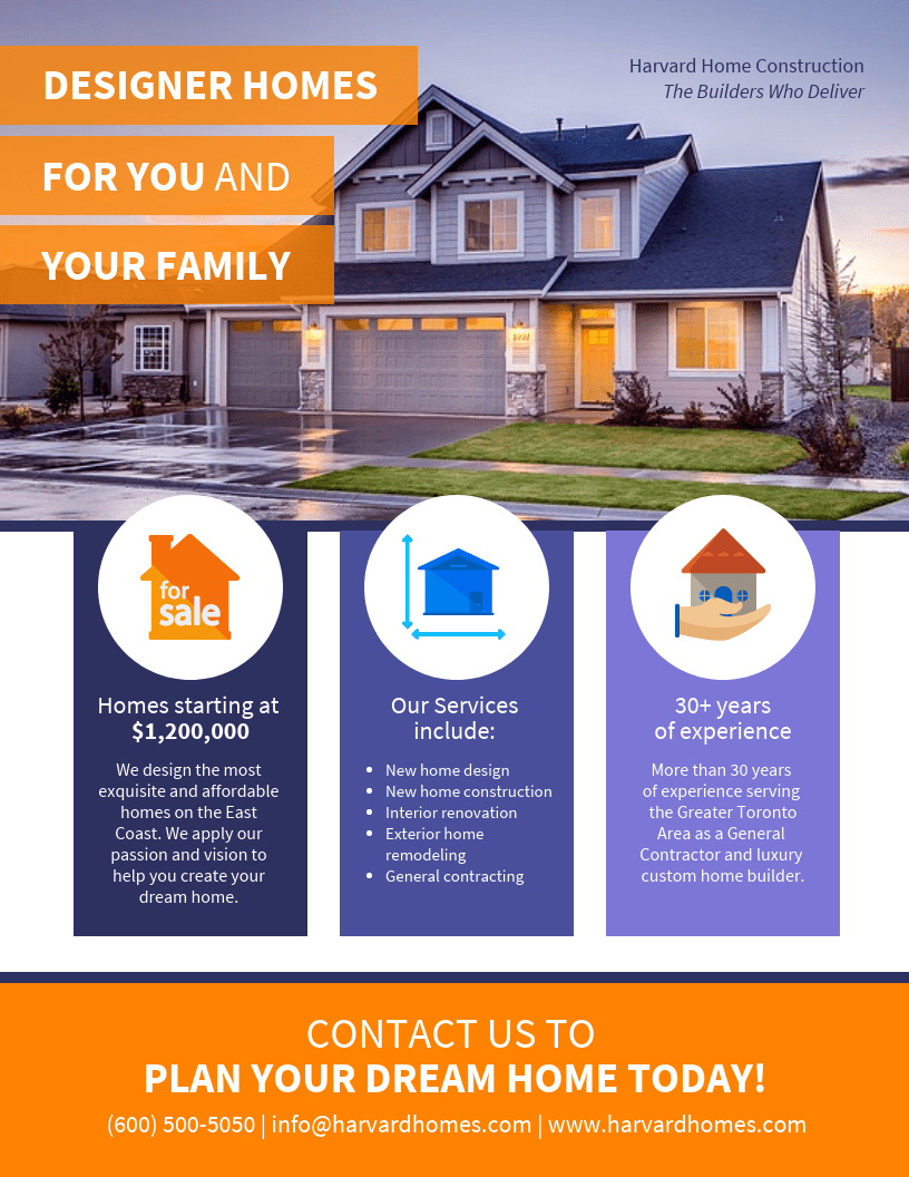 Real Estate Flyer Builder – Colona.rsd7 With Regard To Free Real Estate Flyer Templates Word