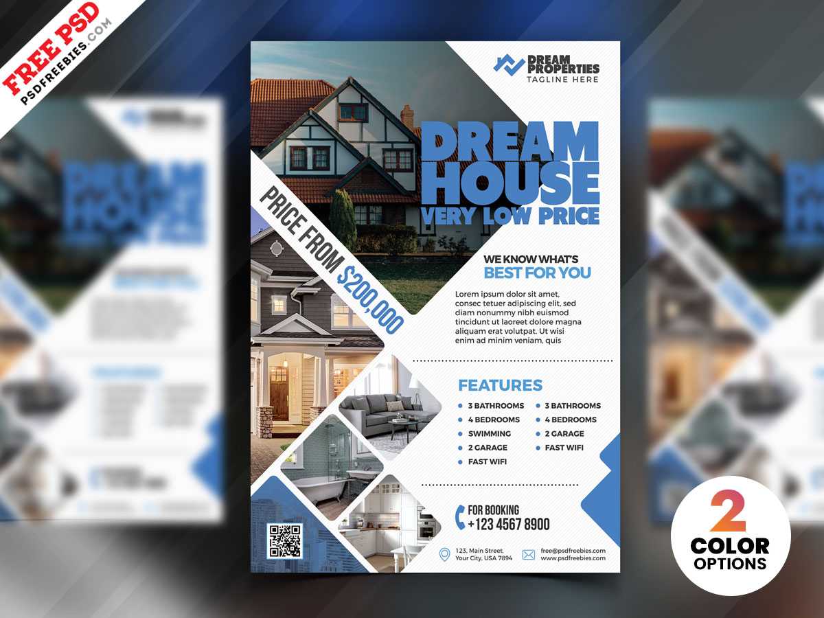 Real Estate Flyer Design Psd | Psdfreebies With Free Real Estate Flyer Templates Download