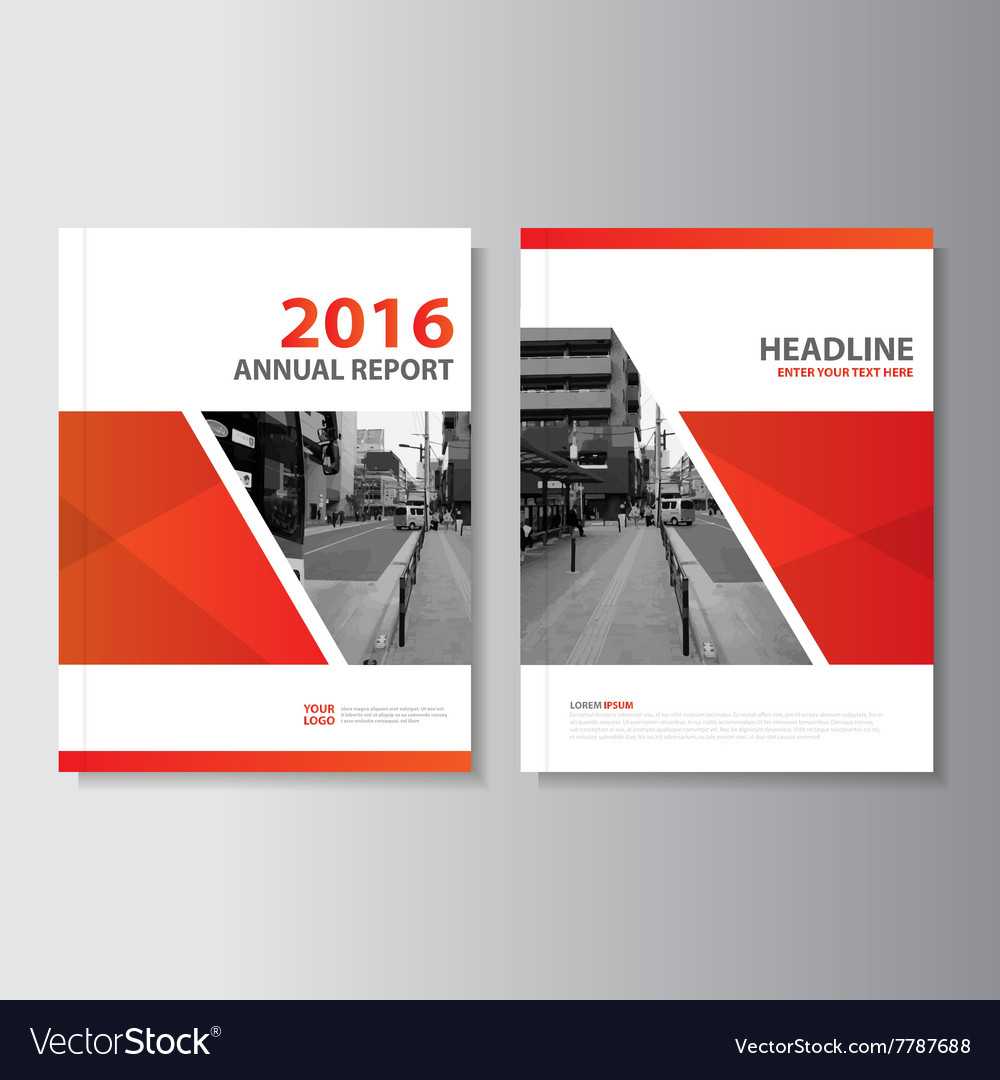 Red Annual Report Leaflet Brochure Flyer Within Engineering Brochure Templates Free Download