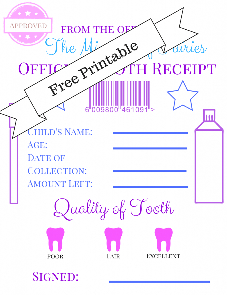 Refreshing Tooth Fairy Printable Letter | Dora's Website Throughout Free Tooth Fairy Certificate Template