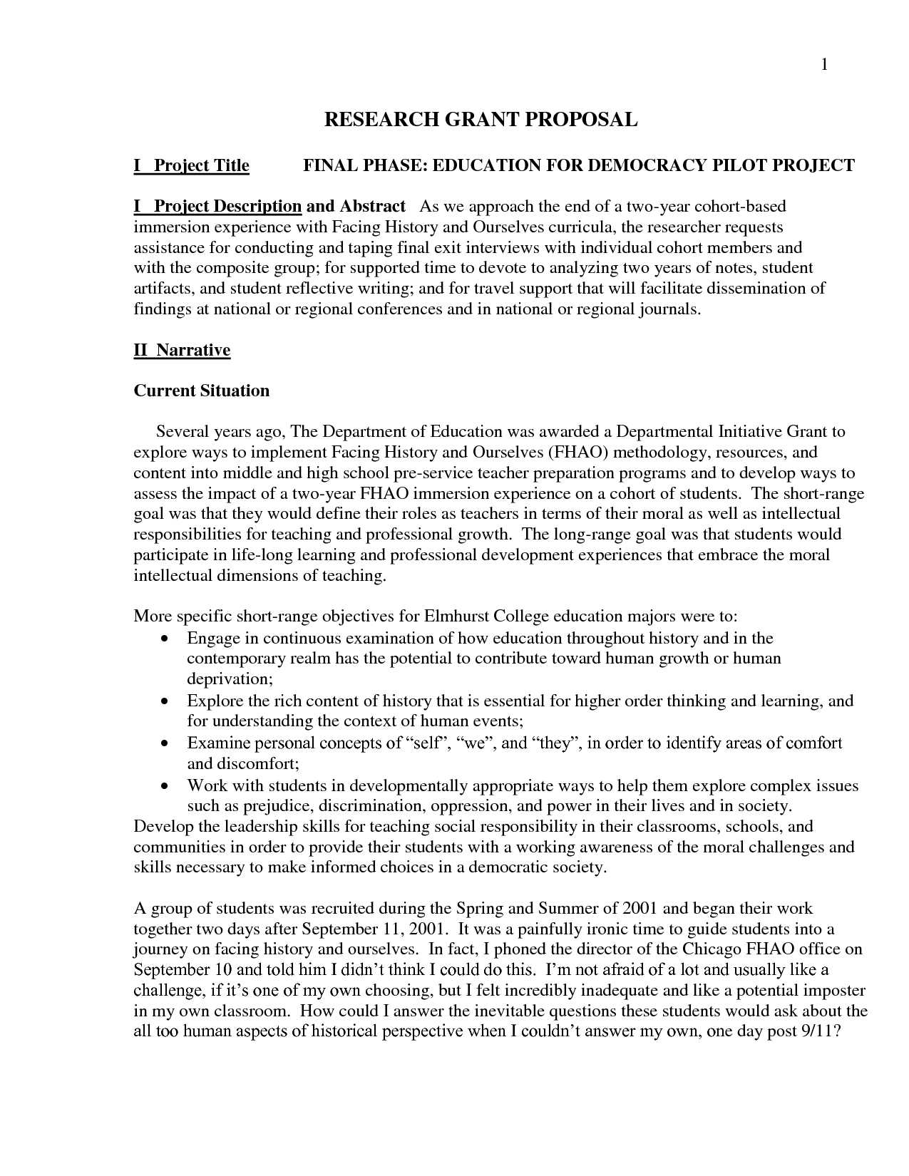 Research Paper Grant Proposal Template For Funding Agency Regarding Funding Proposal Template