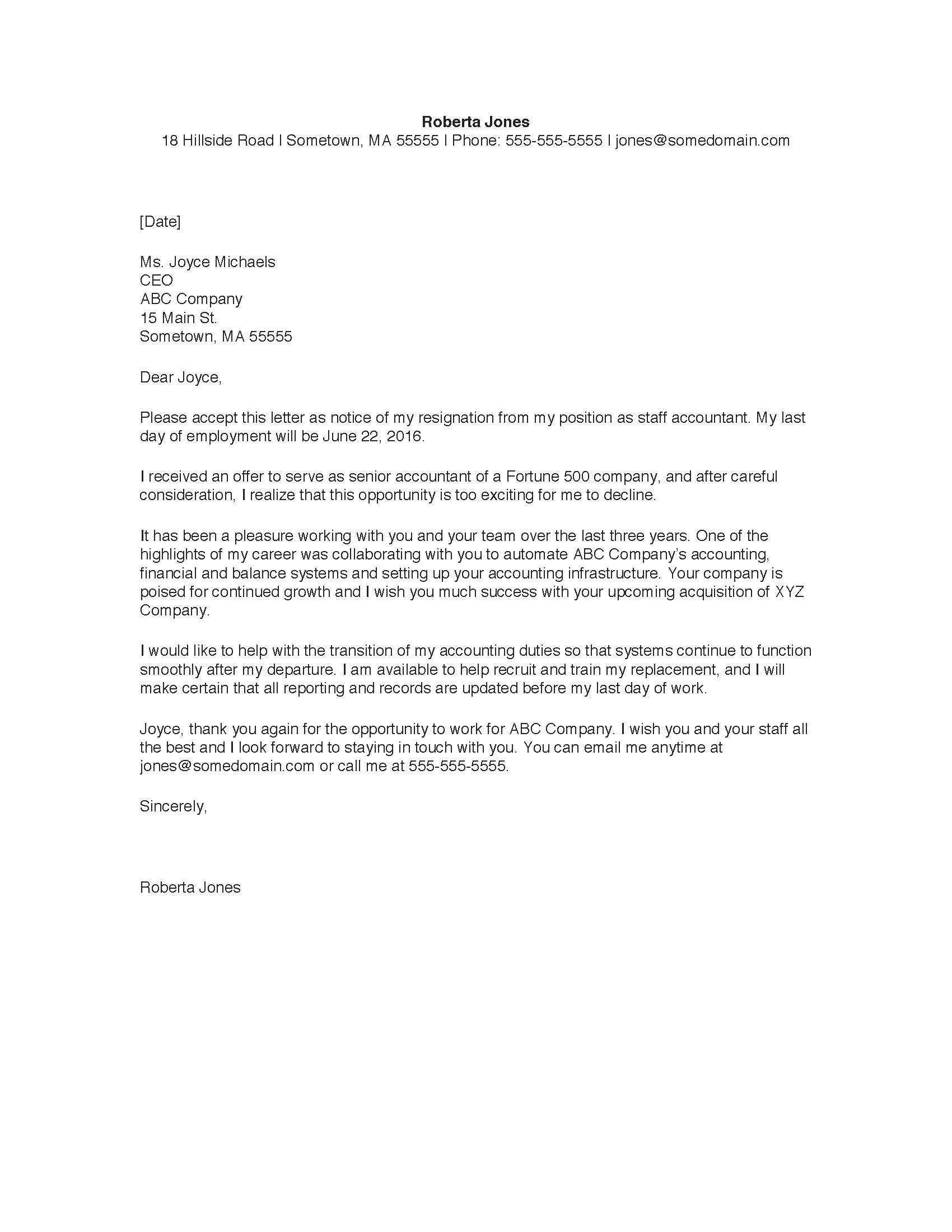 Resignation Letter | Monster Intended For Draft Letter Of Resignation Template