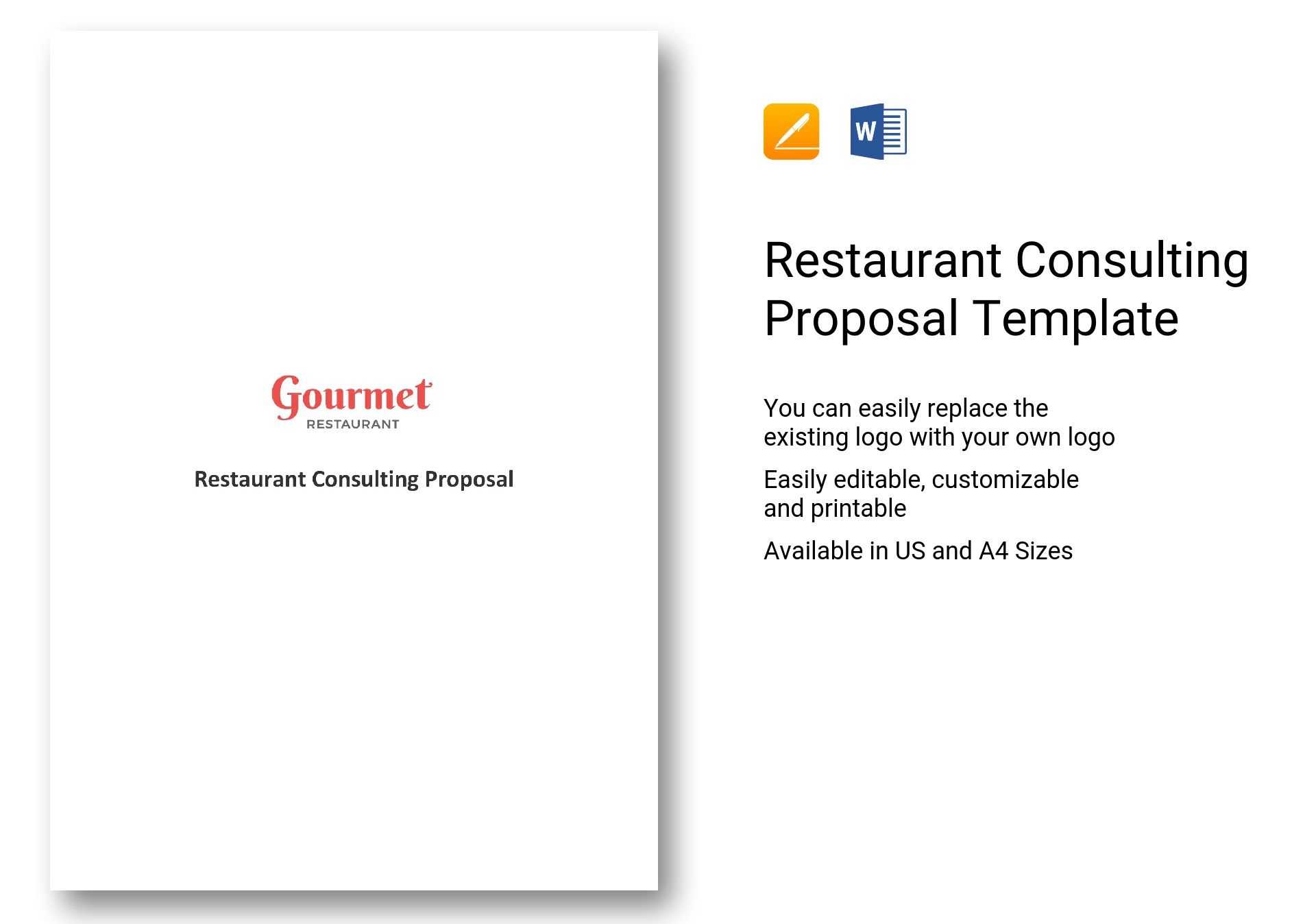 Restaurant Consulting Proposal Template In Word, Apple Pages Inside Consulting Proposal Template Word