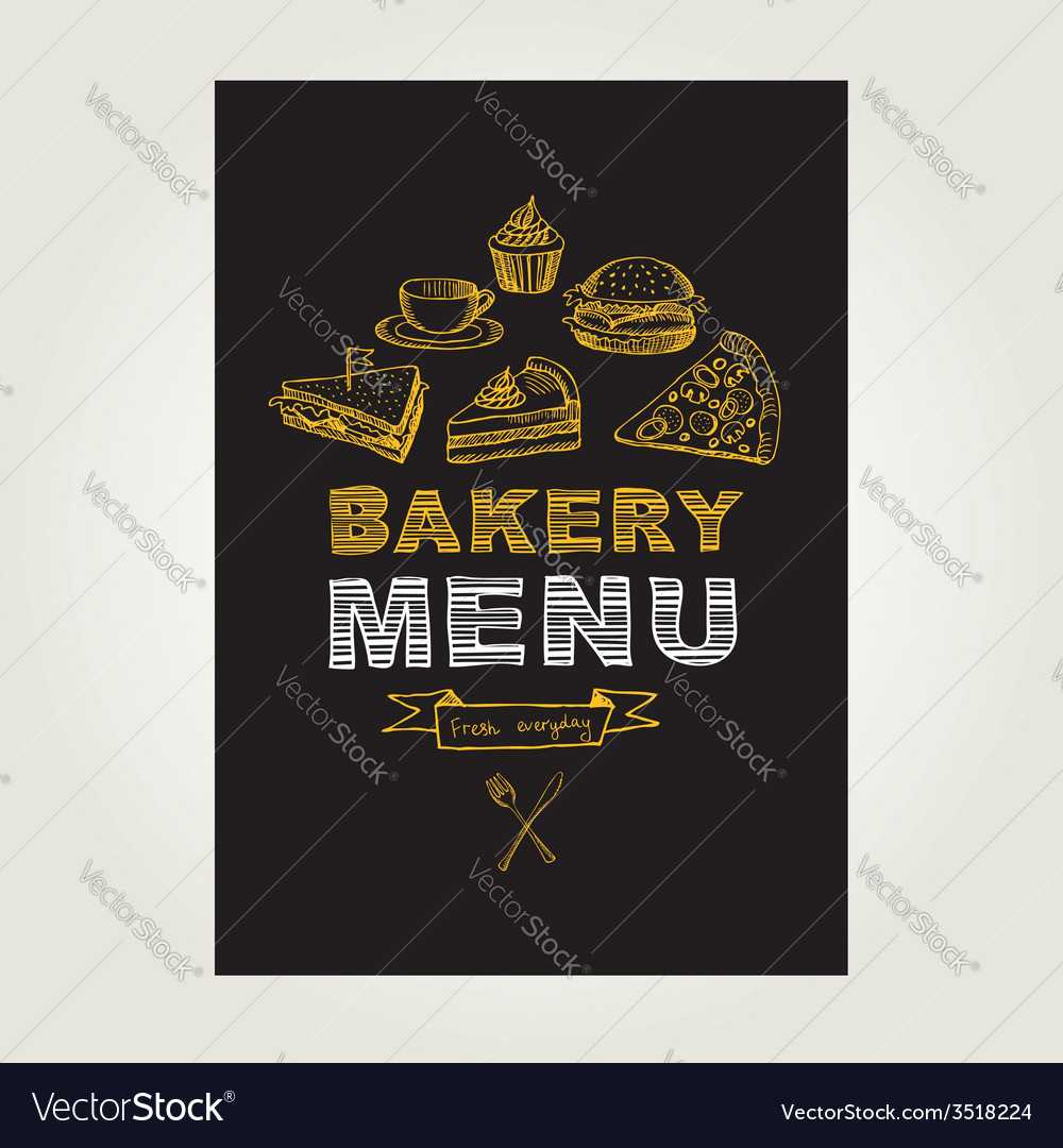 Restaurant Menu Bakery And Cafe Template Design For Free Bakery Menu Templates Download