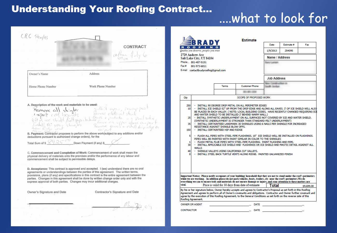 Roof Contract – Colona.rsd7 Inside Free Residential Roofing Contract Template