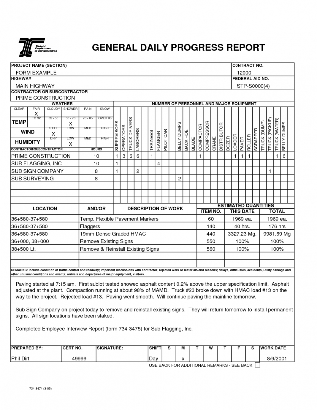 Sample Of Construction Daily Report Template Project S With Construction Daily Progress Report Template