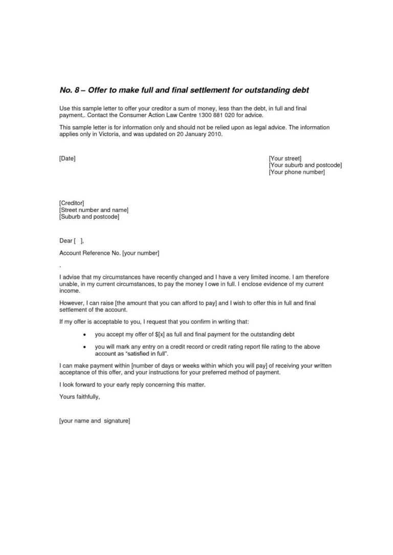 application letter for final settlement