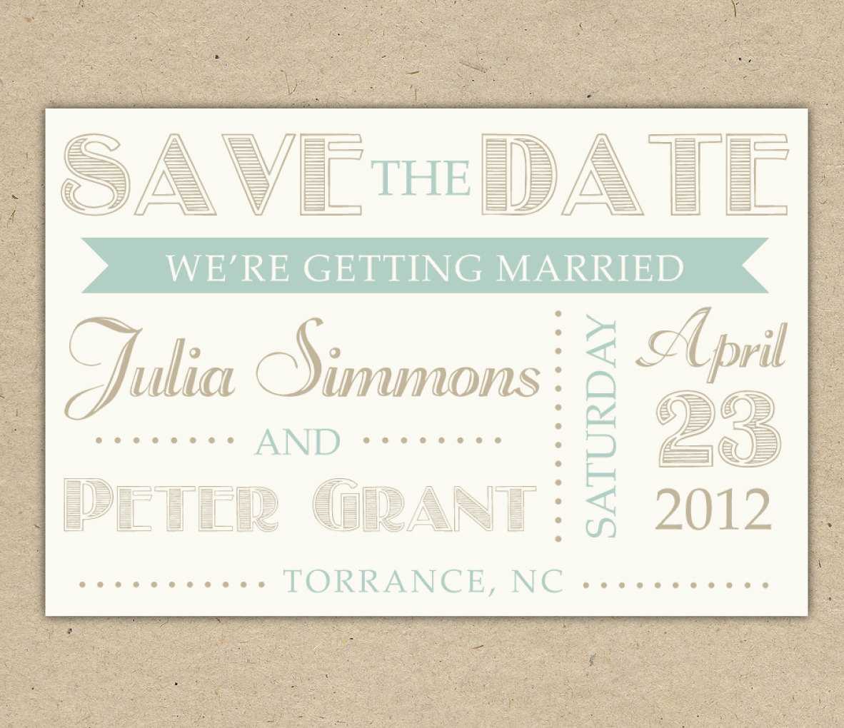 Save The Date Cards Templates For Weddings Regarding Free Save The Date Postcard Templates