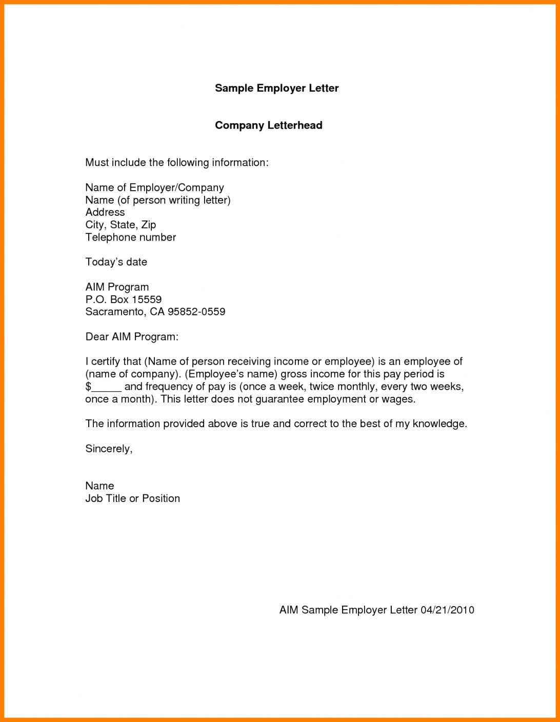Self Employed Income Verification Letter Template Sample Regarding Employment Verification Letter Template Word