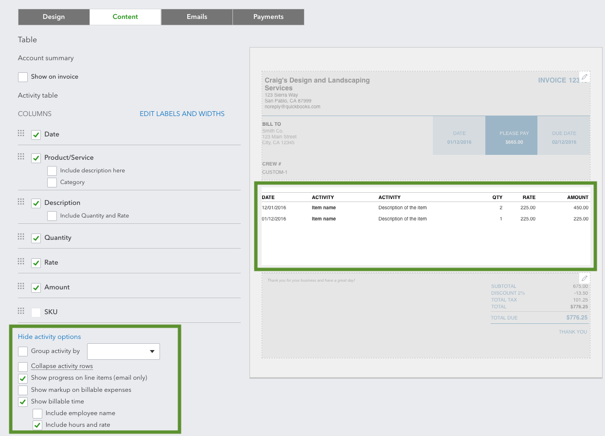 Set Up And Send Progress Invoices In Quickbooks On With Custom Quickbooks Invoice Templates