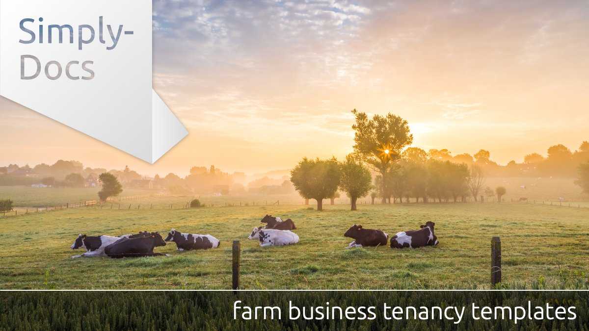 Simply Docs On Twitter: "if You're Looking To Let Pertaining To Farm Business Tenancy Template