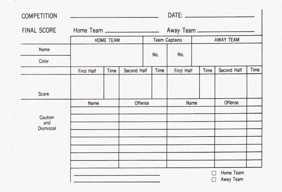 Soccer Report Card Template ] - Stat Sheet Template 7 Free With Football Referee Game Card Template