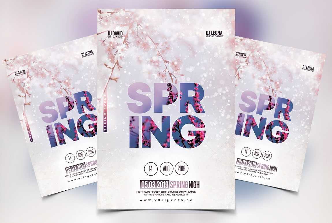 Spring Vibe Free Psd Flyer Template – Free Psd Flyer For Free Spring Flyer Templates