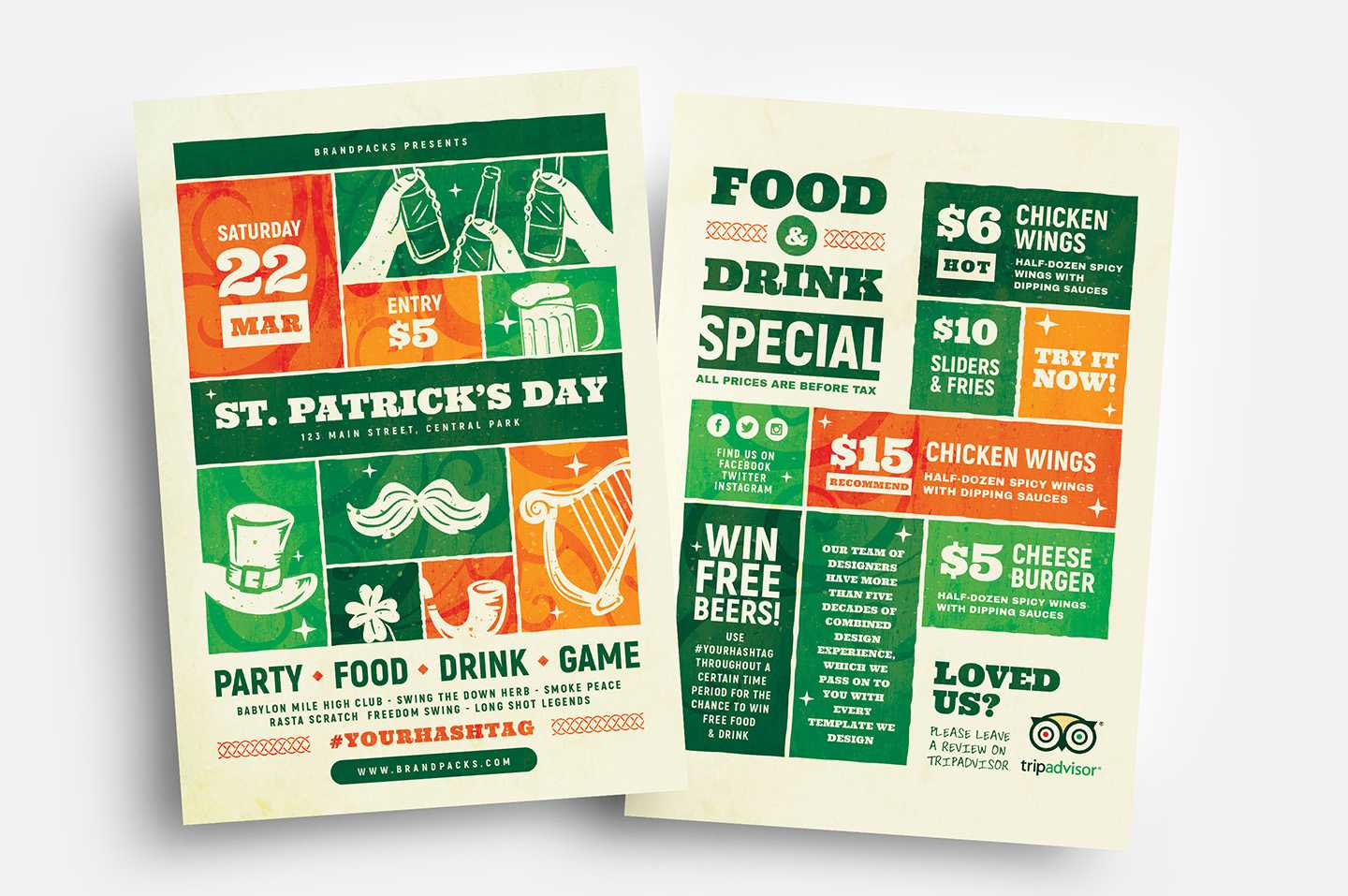 St. Patrick's Day Flyer Template V3 – Brandpacks In Customer Appreciation Day Flyer Template