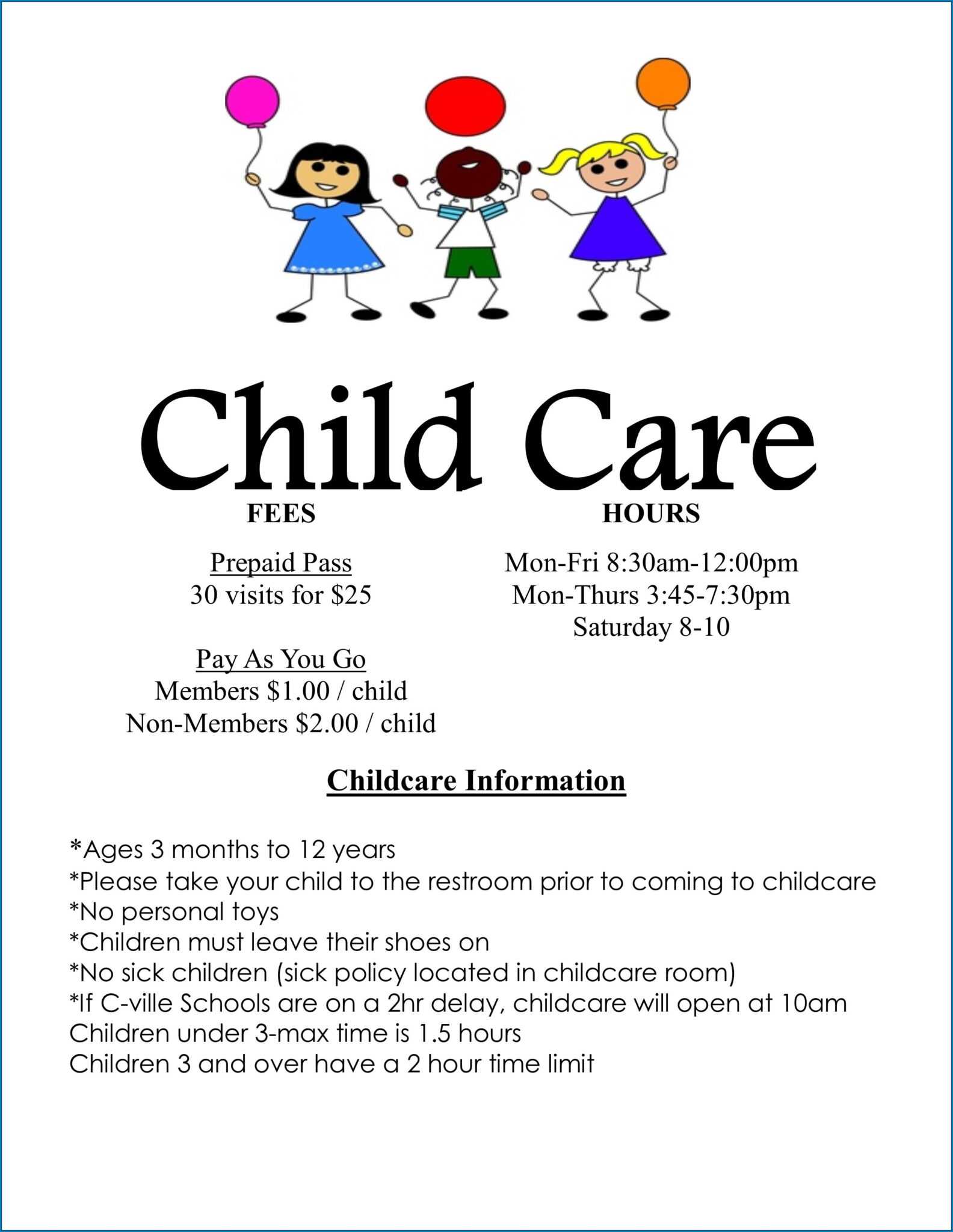 Daycare Flyer Templates