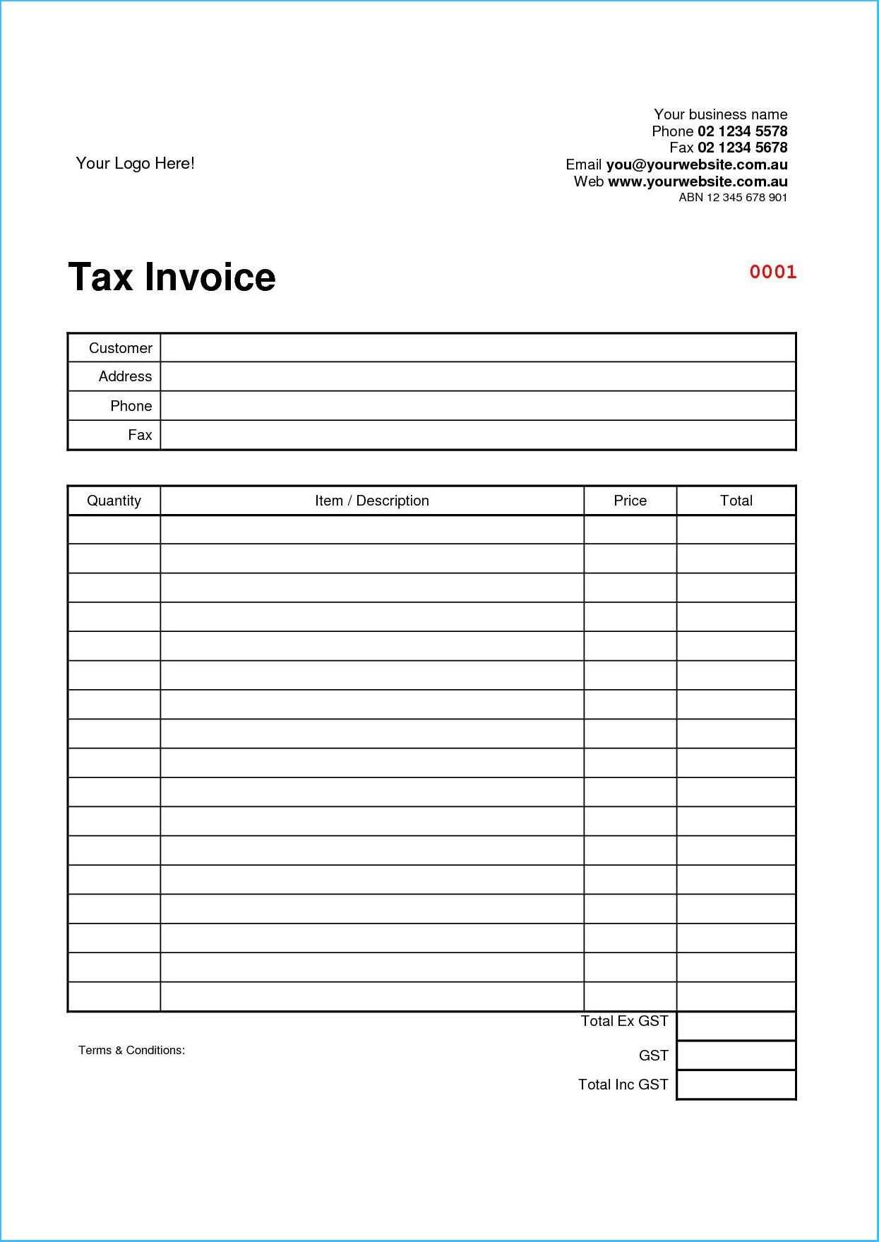 Stylish Australian Invoice Template Word As Free Templates For Free Downloadable Invoice Template For Word