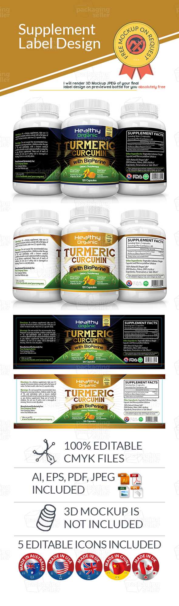 Supplement Label Template As 04 – Packaging Seller Throughout Dietary Supplement Label Template
