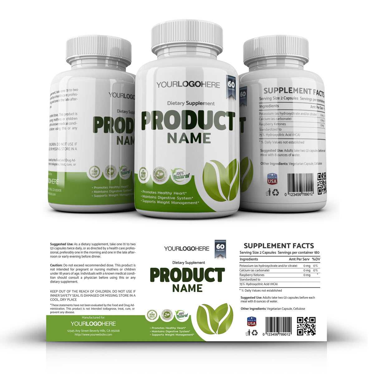 Supplement Label Template – Yupidesigns For Dietary Supplement Label Template