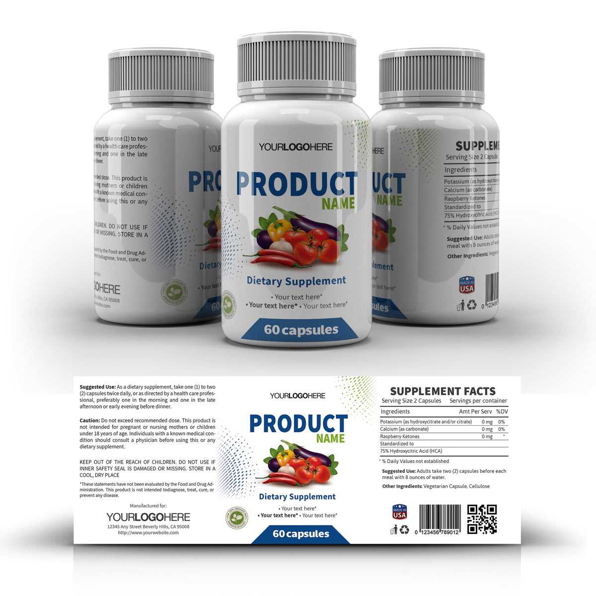 Supplement Label Template – Yupidesigns Inside Dietary Supplement Label Template