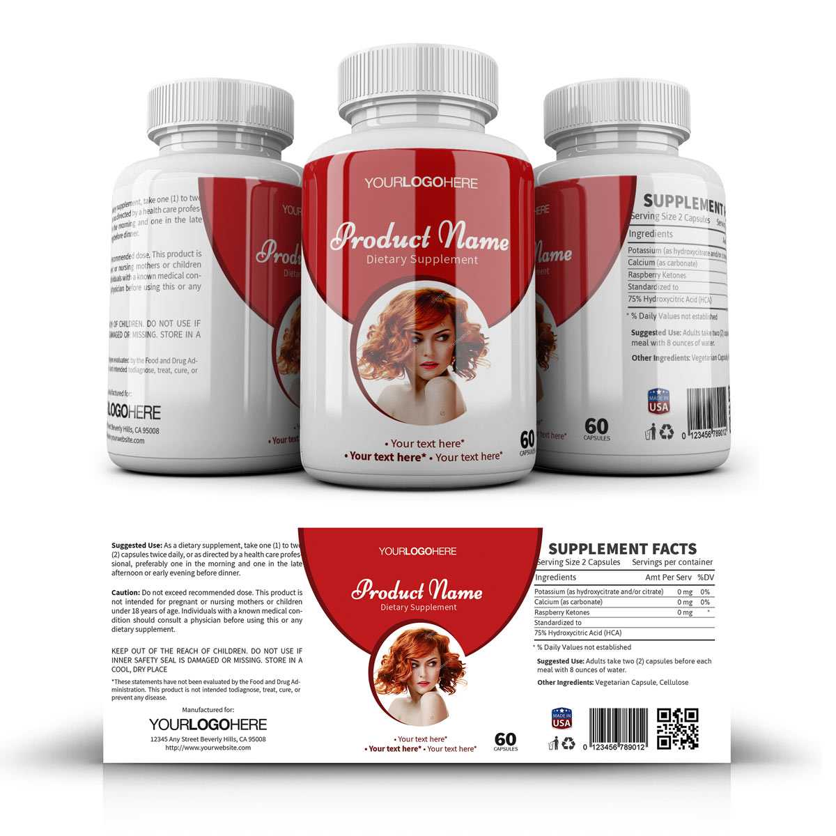 Supplement Label Template – Yupidesigns Within Dog Treat Label Template