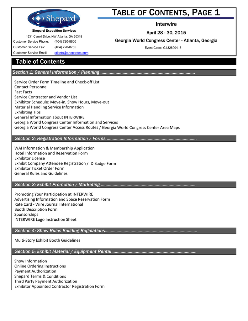 Table Of Contents, Page 1 | Manualzz Within Dd Form 2501 Courier Authorization Card Template