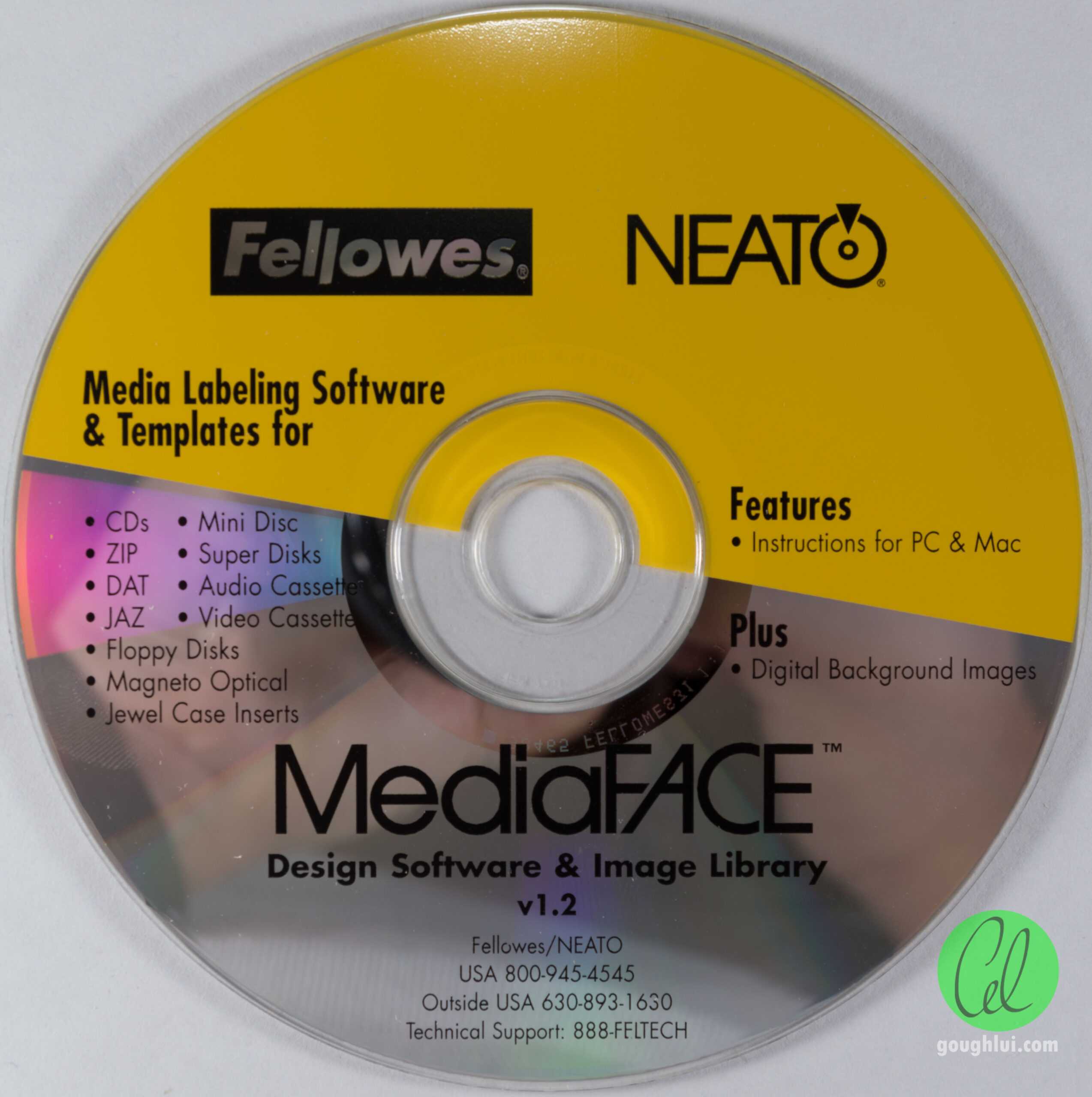 Tech Flashback: Fellowes Neato 2000 Cd Labeler Kit | Gough's For Fellowes Neato Cd Label Template