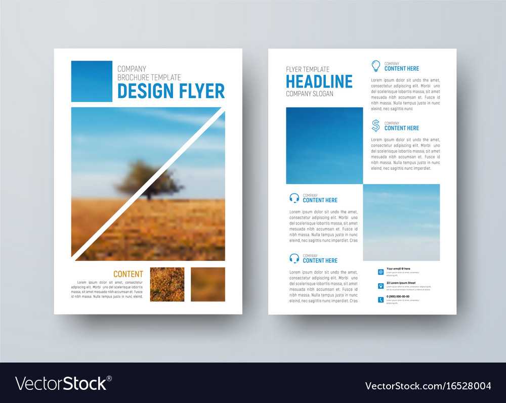 Template For The Front And Back Pages Of The With Regard To Flyer Template Pages