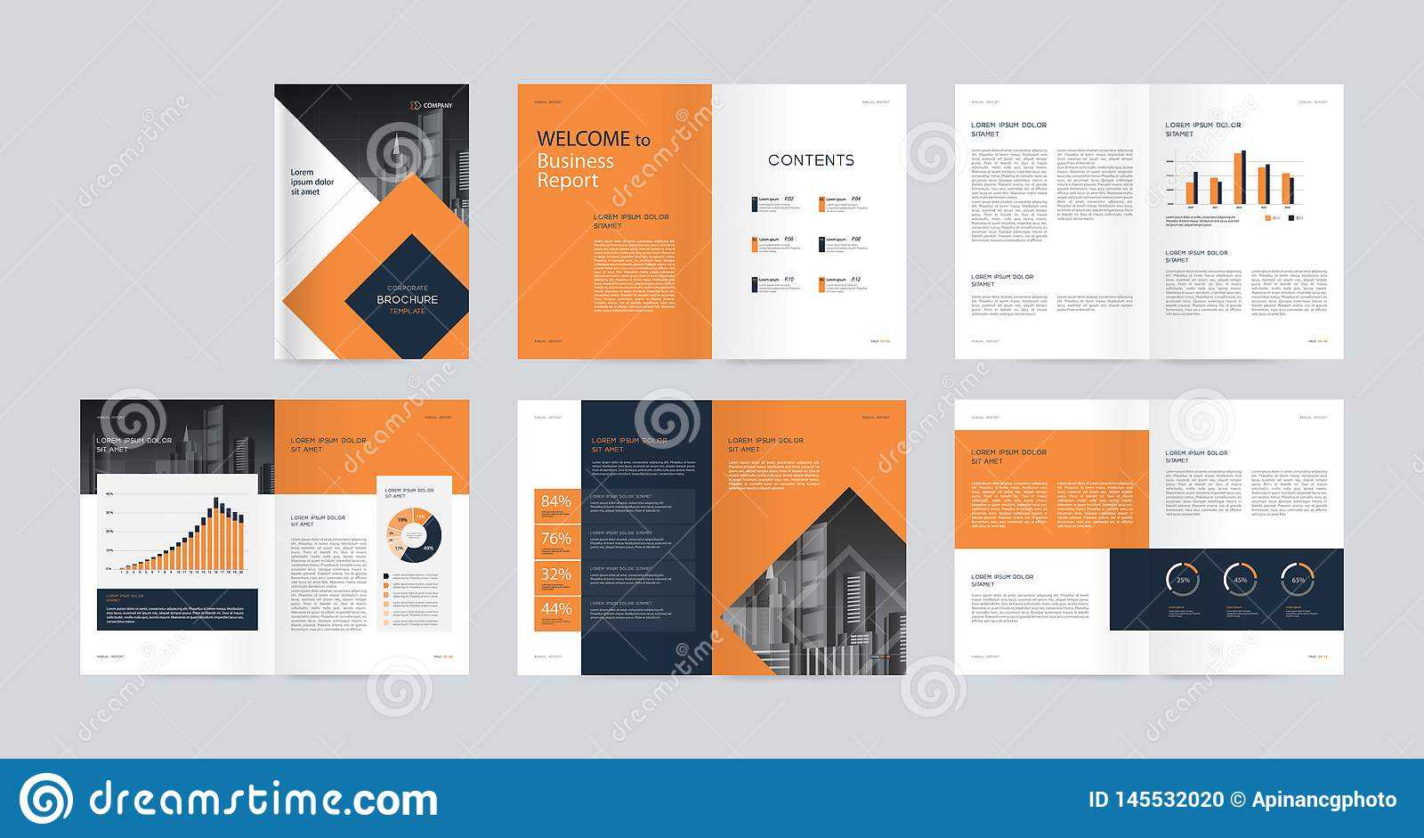 Template Layout Design With Cover Page For Company Profile Inside Fancy Brochure Templates