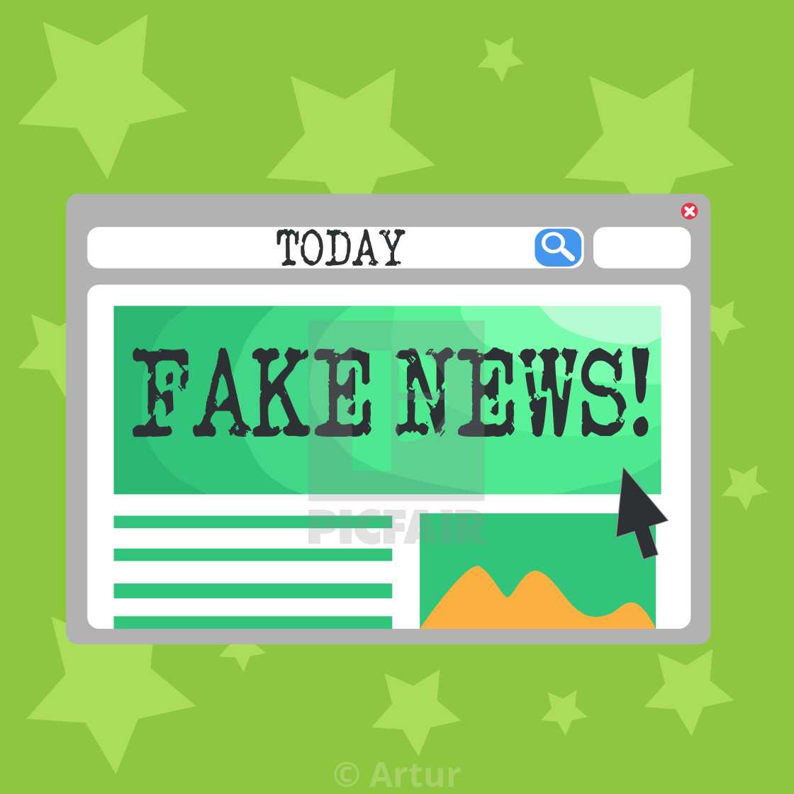 Text Sign Showing Fake News. Conceptual Photo False Stories Within Fake Business License Template