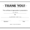 Thank You Certificate – Download Free Template With Farewell Certificate Template