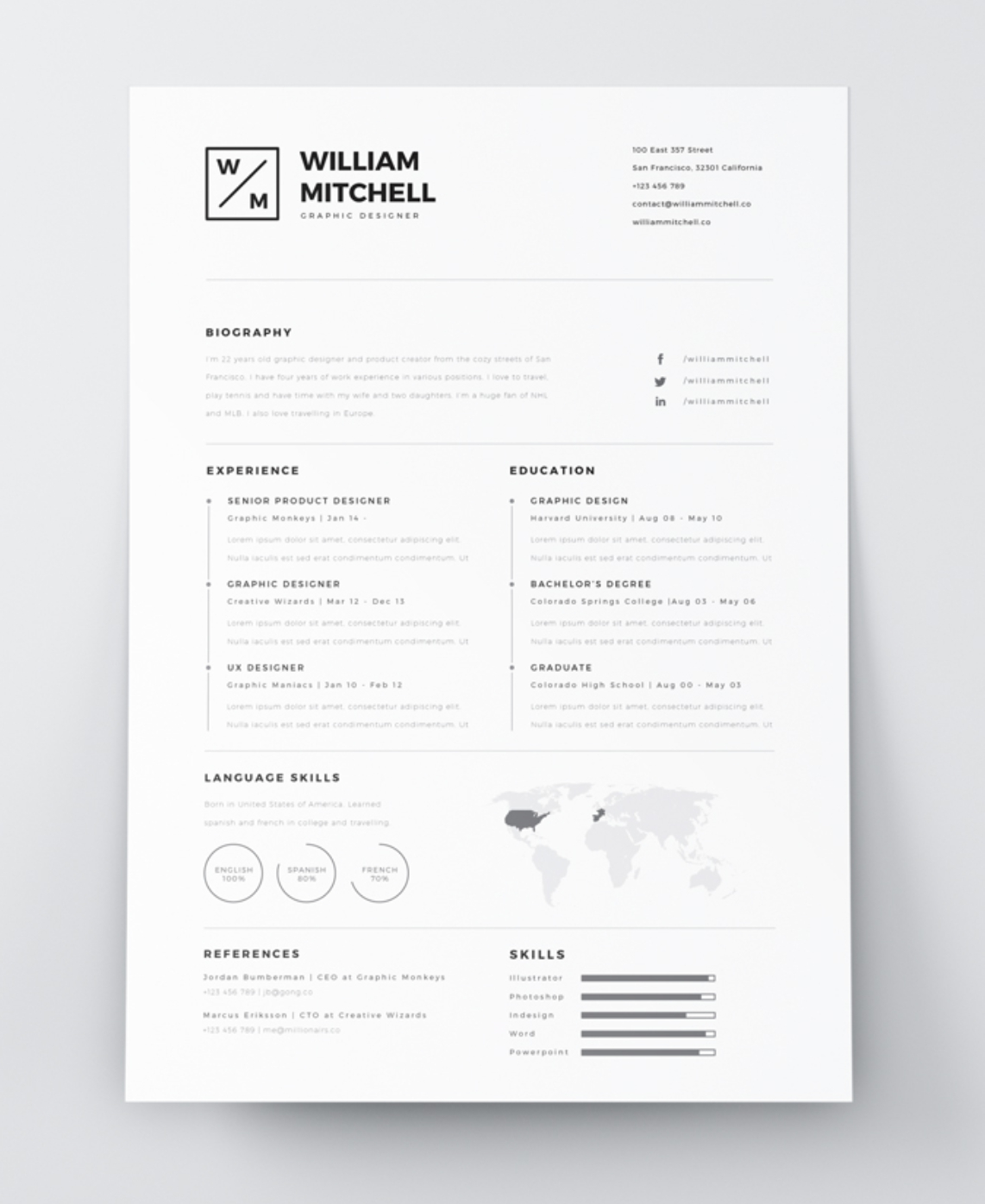 The Best Free Creative Resume Templates Of 2019 – Skillcrush With Free Resume Template Microsoft Word
