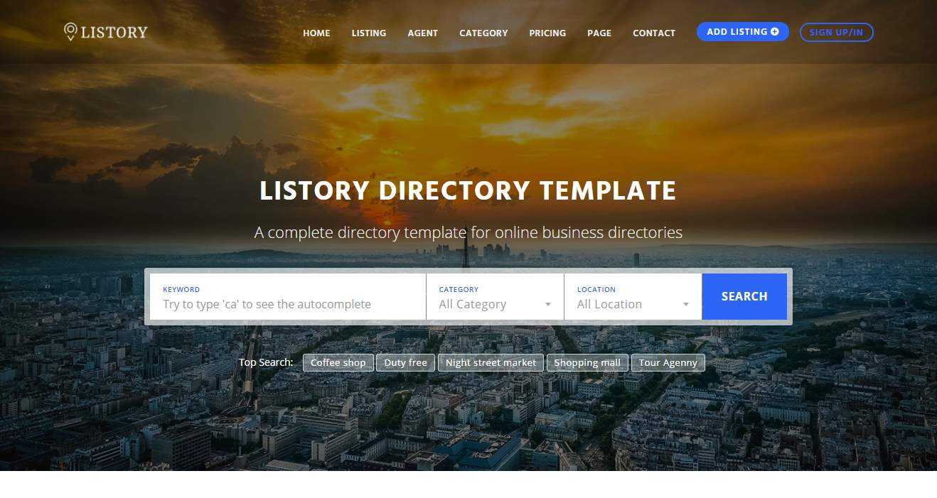 Top 10: Best Premium Multipurpose Directory Templates | Our Inside Free Business Directory Template