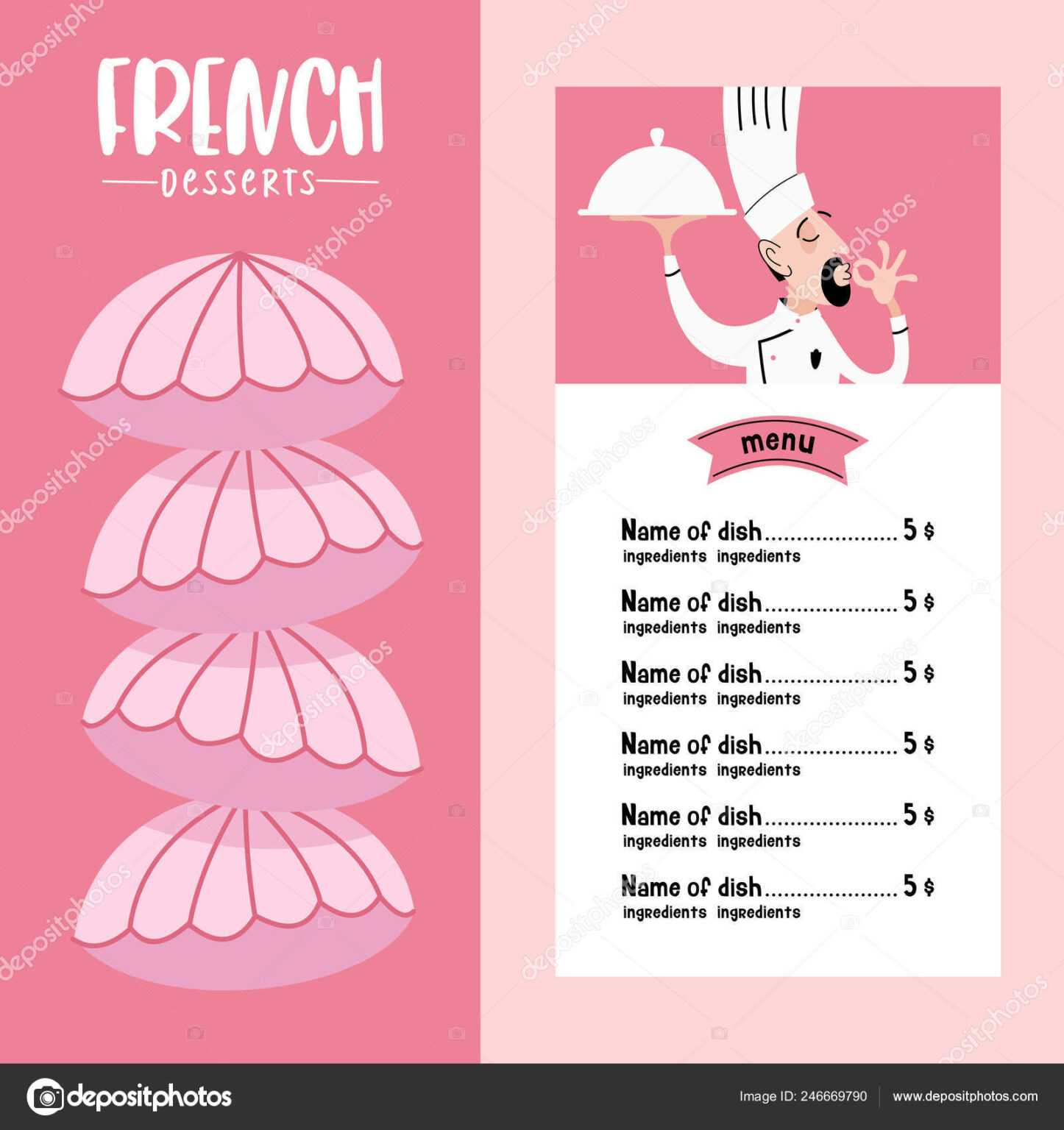 French Cafe Menu Template