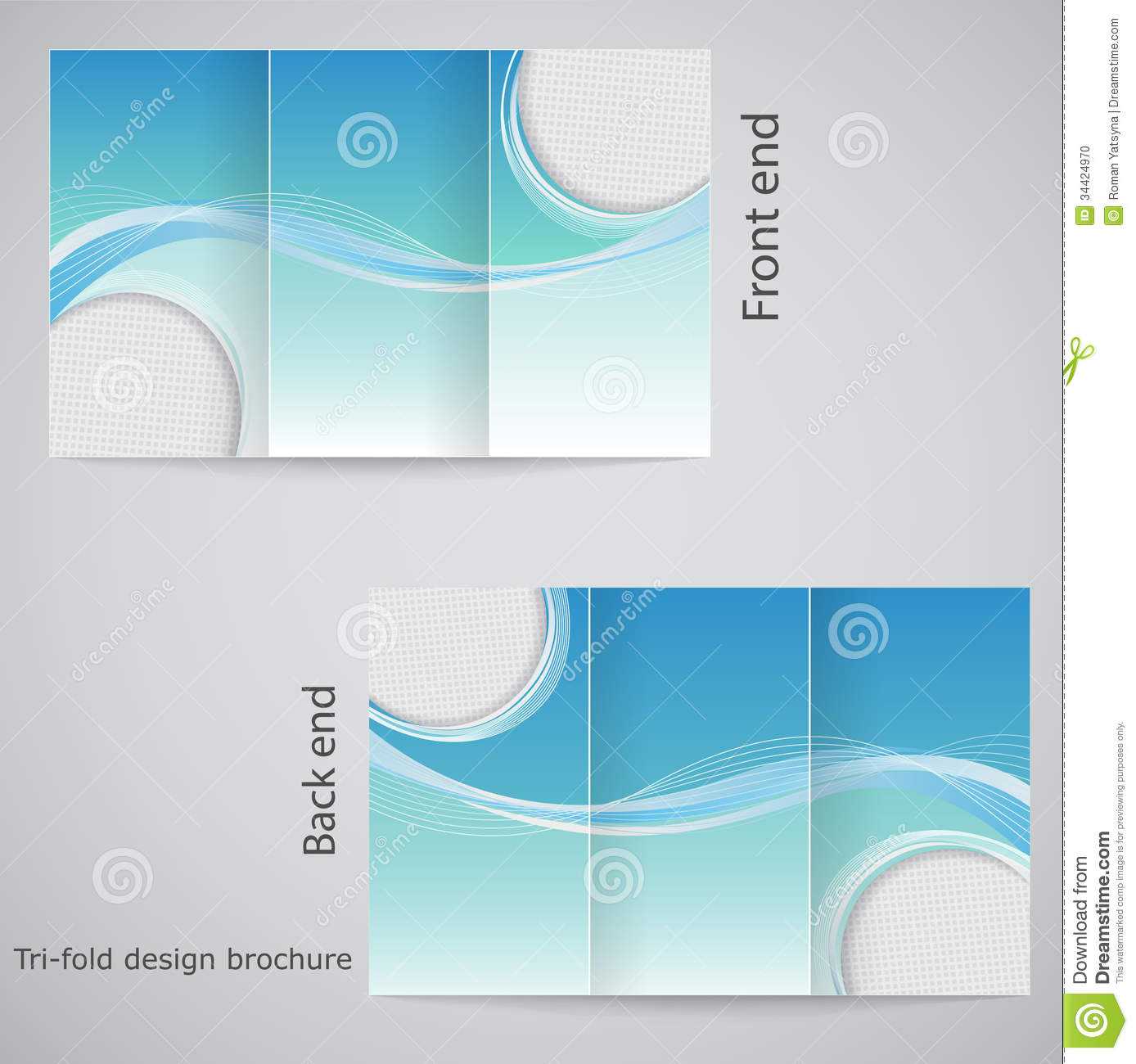 Tri Fold Brochure Design. Stock Vector. Illustration Of For Free Three Fold Brochure Template