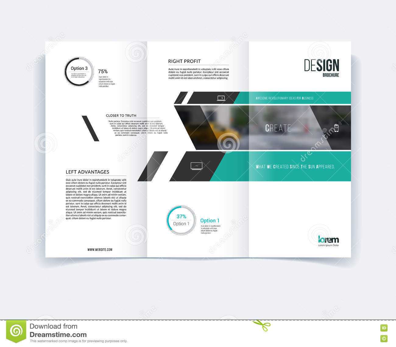 Tri Fold Brochure Template Layout, Cover Design, Flyer In A4 Throughout Engineering Brochure Templates