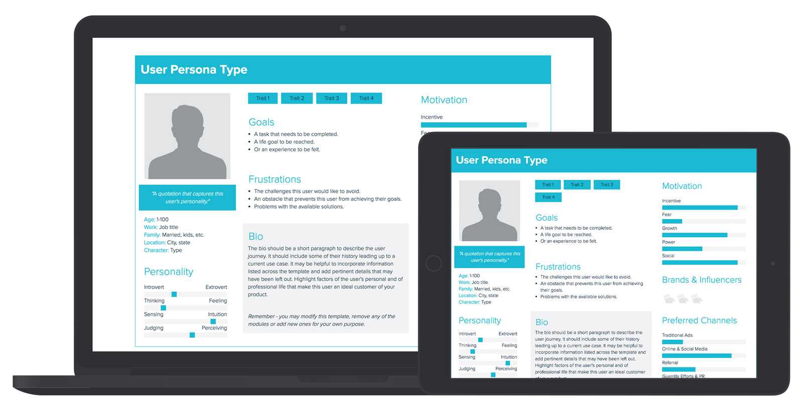 User Persona Template And Examples | Xtensio Regarding Customer Persona Template