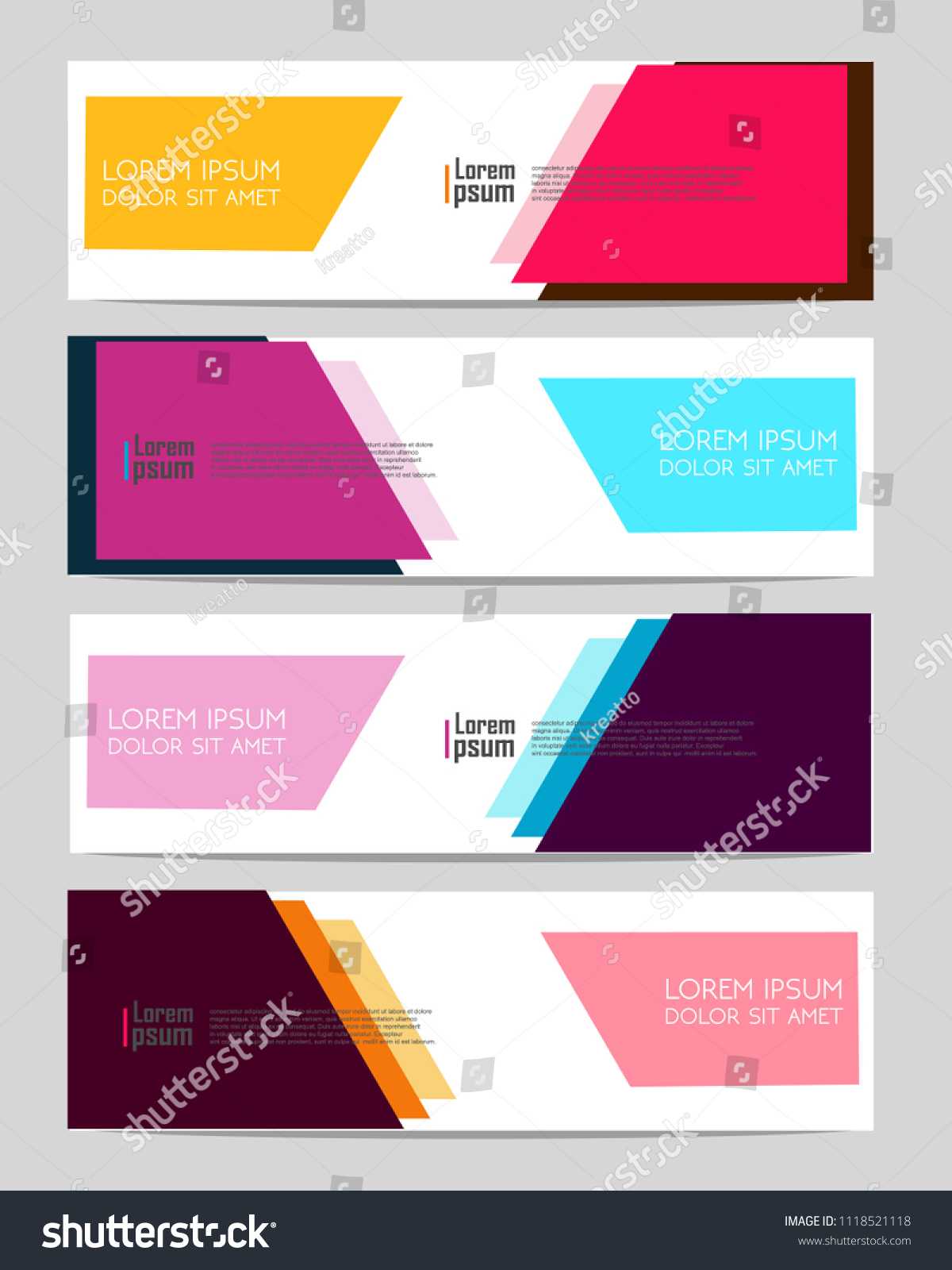 Vector Abstract Design Web Banner Template Stock Vector In Event Banner Template