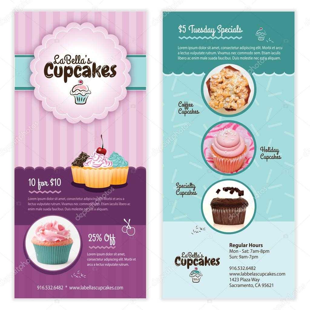 Vector: Cupcake Flyer | Cupcake Flyer Template Design Pertaining To Cupcake Flyer Templates Free