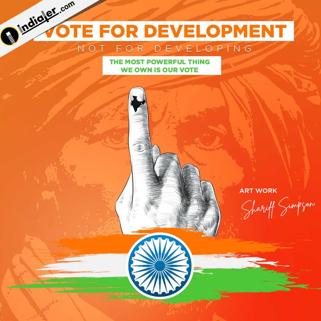 Vote For Development Instagram Election Banner Template Regarding Election Templates Flyers