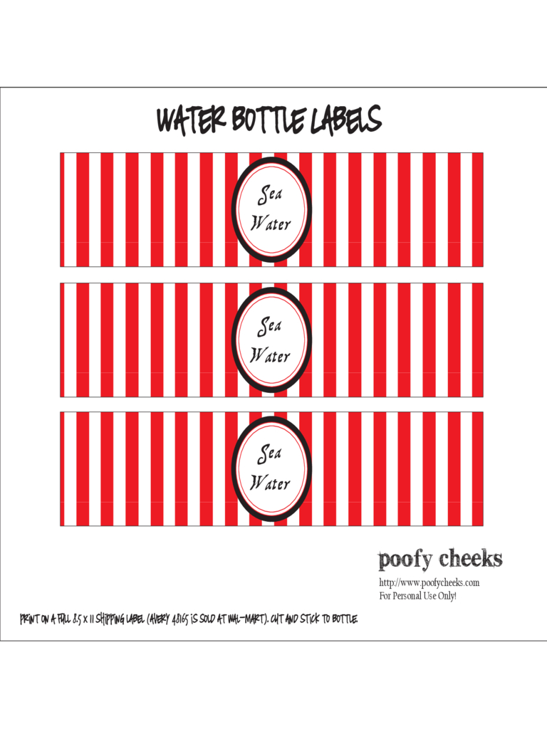 Water Bottle Label Template – 2 Free Templates In Pdf, Word In Free Water Bottle Label Template Word