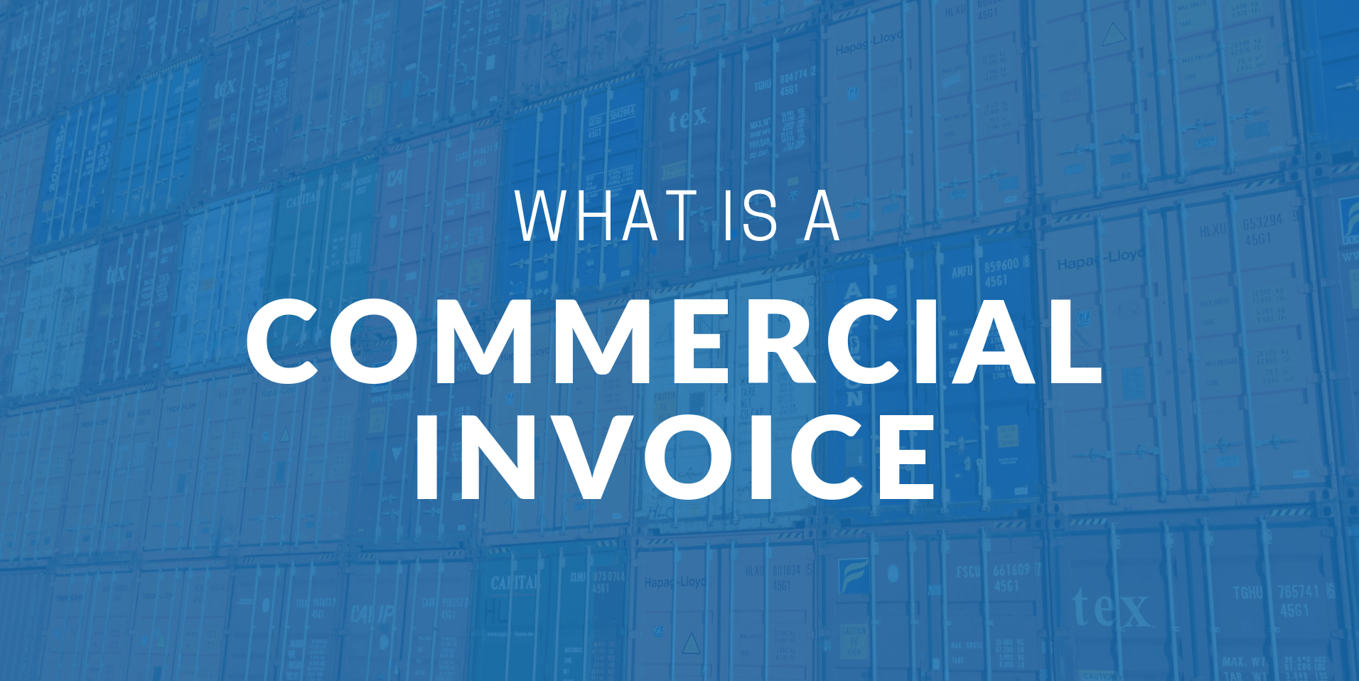 What Is A Commercial Invoice – Example | Icontainers For Customs Commercial Invoice Template