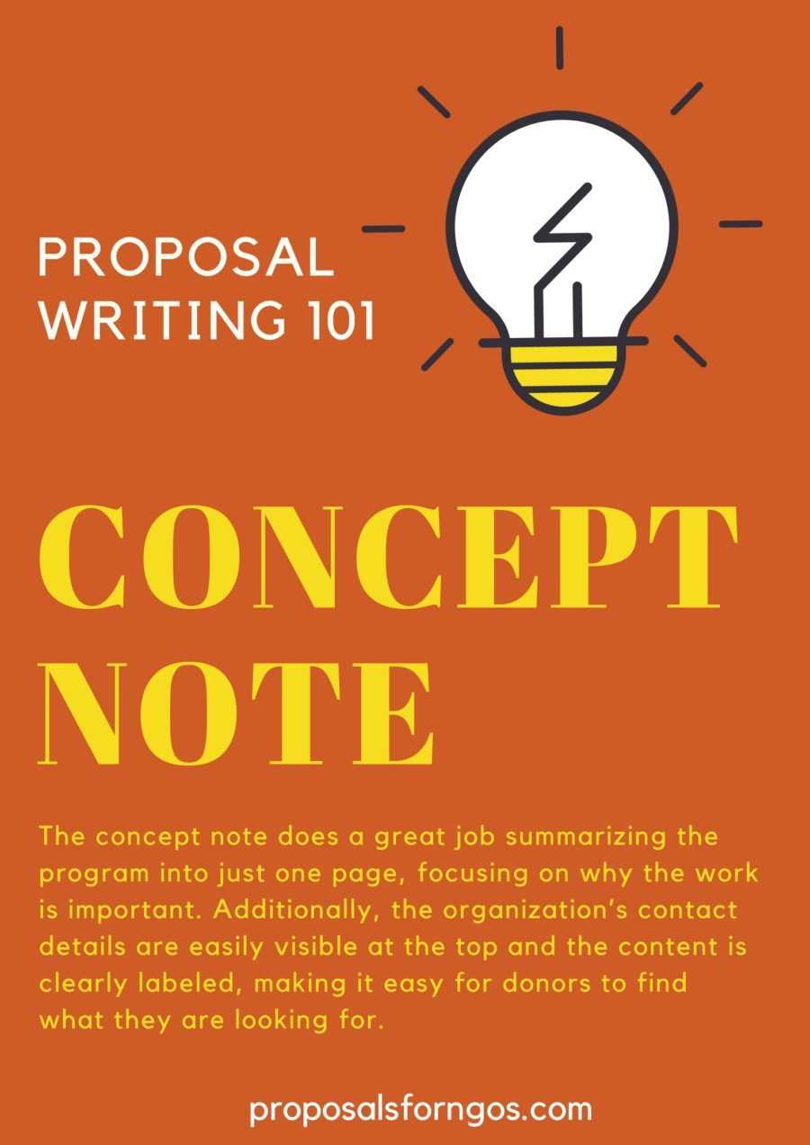 What Is A Concept Note? – Proposalforngos Throughout Concept Note Template For Project