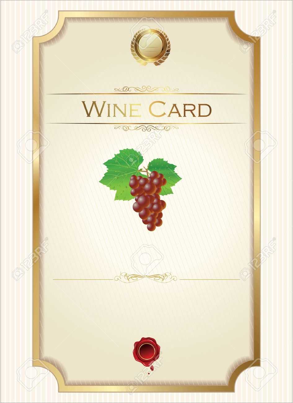 Wine Menu Template With A Price List Pertaining To Free Wine Menu Template