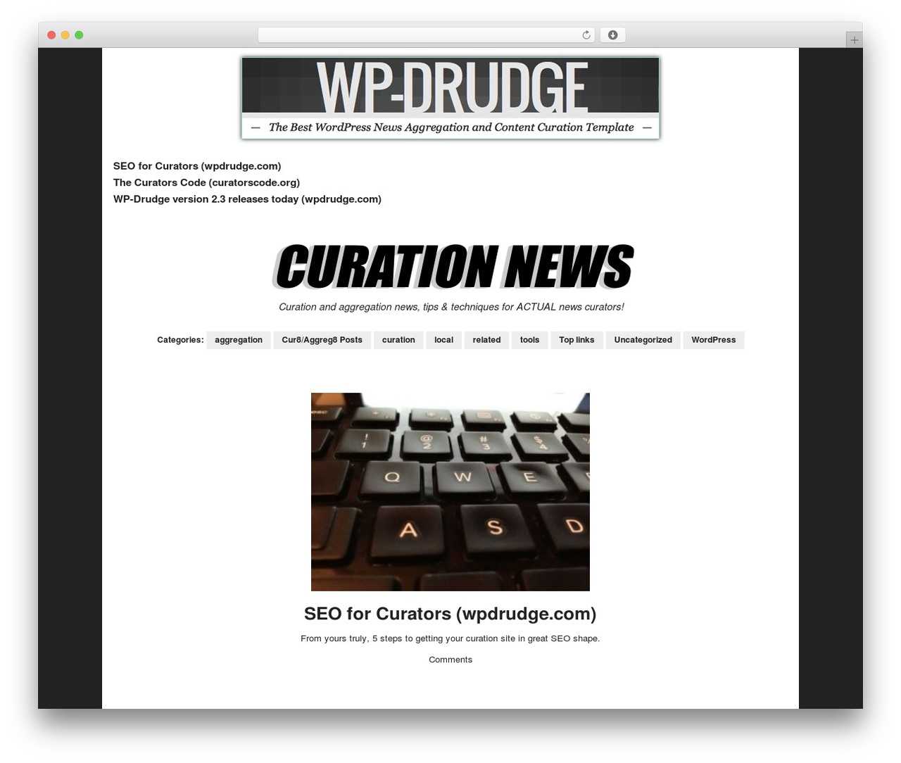 Wp Drudge WordPress Themeproper Web Development – Demo Within Drudge Report Template